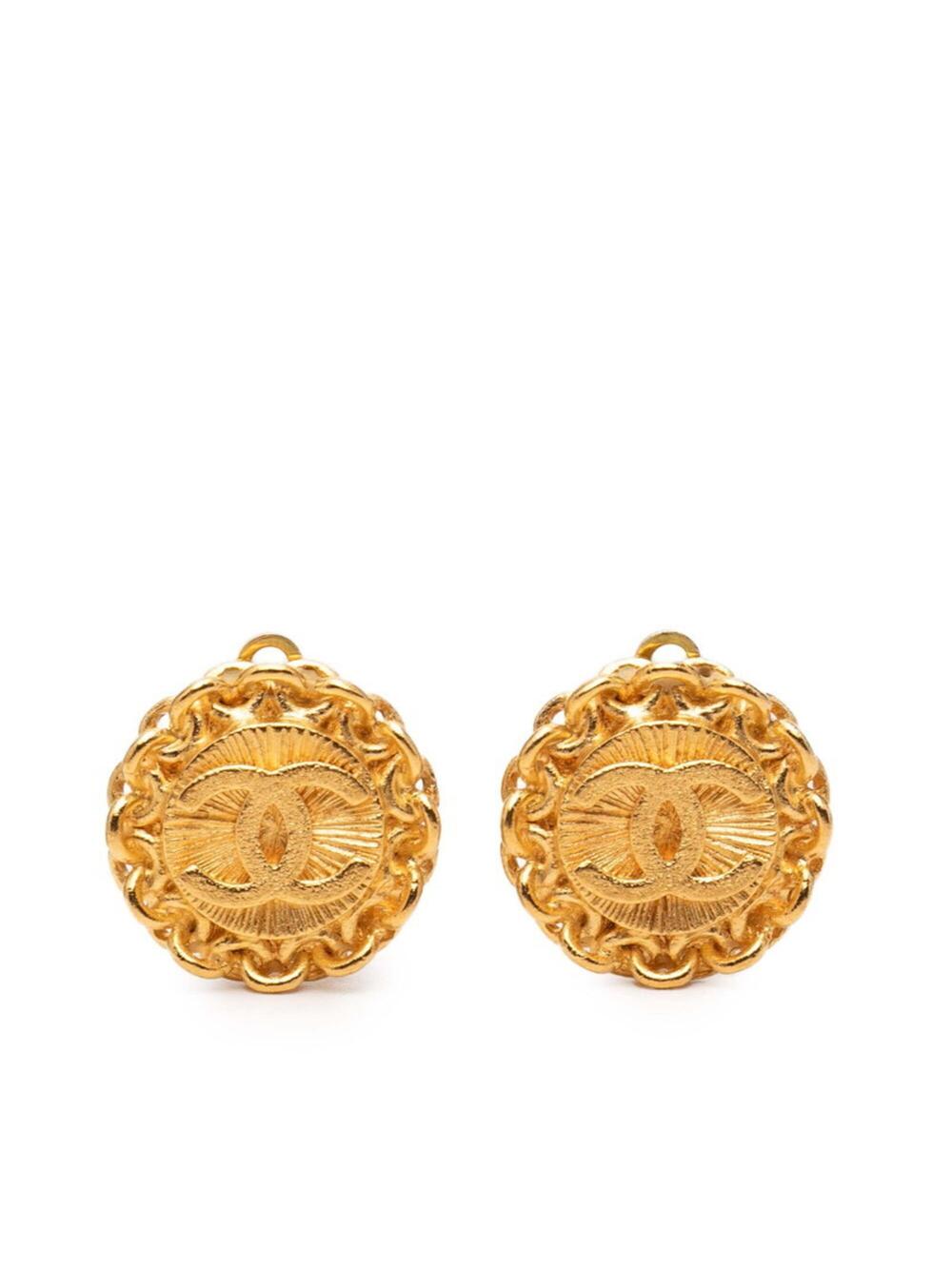 Chanel Cc Logo Clip-On Earrings Metal #275694C69B